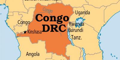 خريطة جمهورية الكونغو الديمقراطية